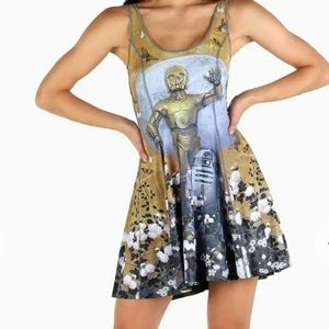 Black Milk Ornamental Droid vs Ornamental Yoda Inside Out Dress